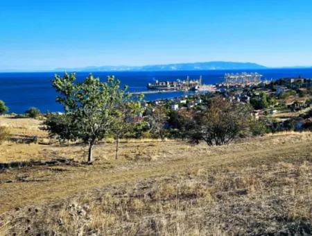 532 M2 Eckgrundstück Zum Verkauf In Tekirdag Süleymanpaşa Barbaros Nachbarschaft Mit Herrlichem Meer- Und Naturblick