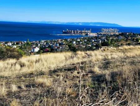 532 M2 Eckgrundstück Zum Verkauf In Tekirdag Süleymanpaşa Barbaros Nachbarschaft Mit Herrlichem Meer- Und Naturblick