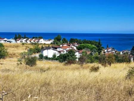 Coupon Land Suitable For Building A Detached House With Full Sea View For Urgent Sale In Tekirdag Barbarosta