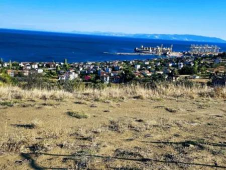 532 M2 Corner Plot For Sale In Tekirdag Süleymanpaşa Barbaros Neighborhood With Magnificent Sea And Nature Views