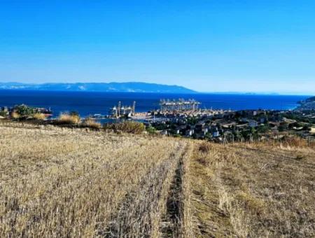 765 M2 Bargain Land With Full Sea View For Urgent Sale In Tekirdag Barbarosta