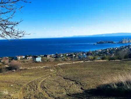 Residential Zoned Land With Full Sea View Suitable For The Construction Of A 42-Apartment Cooperative Site For Urgent Sale In Tekirdag Barbarosta