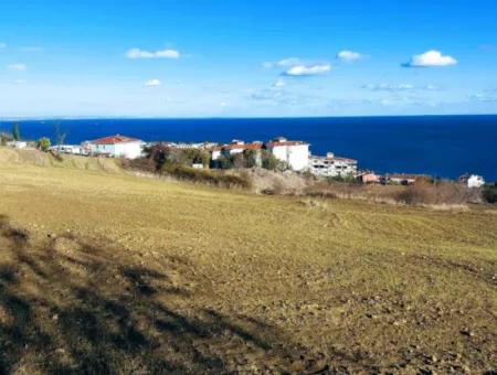 Residential Zoned Land With Full Sea View Suitable For The Construction Of A 42-Apartment Cooperative Site For Urgent Sale In Tekirdag Barbarosta