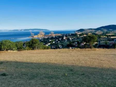 Coupon Land For Urgent Sale Suitable For Building Your Detached House With Wonderful Sea View In Tekirdag Barbarosta